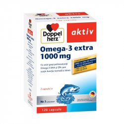 DOPPELHERZ AKTIV OMEGA-3 EXTRA 1000MG X 120CPS image