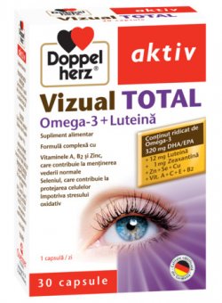 DOPPELHERZ AKTIV VIZUAL TOTAL OMEGA-3 + LUTEINA 30CPS image