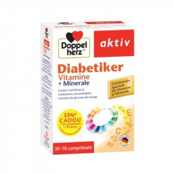 DOPPELHERZ AKTIV DIABETIKER VITAMINE + MINERALE 30CPR + 10CPR CADOU image