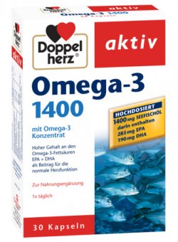 DOPPELHERZ AKTIV OMEGA-3 1400MG X 30CPS image