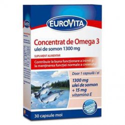 EUROVITA CONCENTRAT OMEGA 3 30CPS MOI image