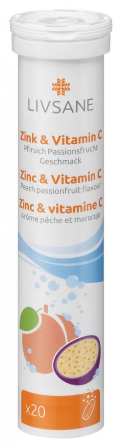 LIVSANE ZINC + VIT C 20TBL EFERVESCENTE image