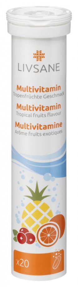 LIVSANE MULTIVITAMINE 20TBL EFERVESCENTE image