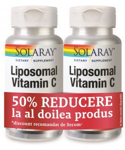 SECOM VITAMIN C LIPOSOMAL 500MG X 30CPS 1+1 50% REDUCERE LA AL 2-LEA image