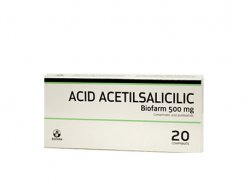 BIOFARM ACID ACETILSALICILIC 500MG X 20CPR image