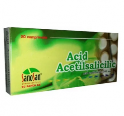 SANOSAN  ACID ACETILSALICILIC 500MG X 20CPR image