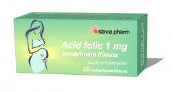 SLAVIA ACID FOLIC 1MG X 50CPR FILMATE image