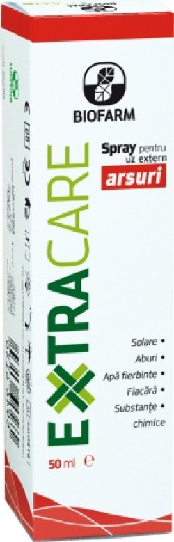 BIOFARM EXTRACARE SPRAY PENTRU ARSURI SOLARE 50ML image