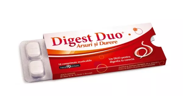 DIGEST DUO ARSURI SI DURERE 10CPR MASTICABILE image