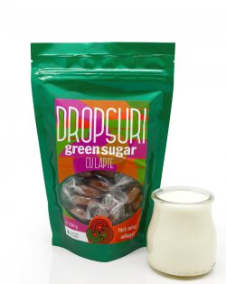 GREEN SUGAR DROPSURI CU LAPTE 150G image