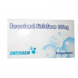 SINTOFARM PARACETAMOL 125MG SUPOZITOARE 6BUC image