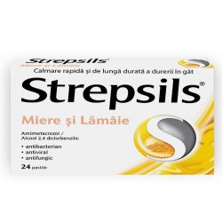 STREPSILS MIERE SI LAMAIE 24PASTILE image