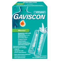 GAVISCON MENTOL SUSPENSIE ORALA 12PLICURI X 10ML image