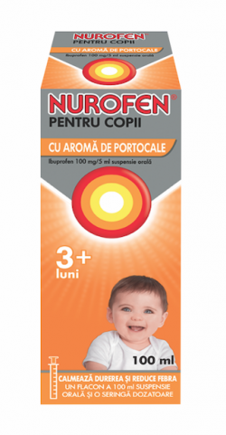 NUROFEN COPII 3LUNI+ PORTOCALE SIROP 100ML image