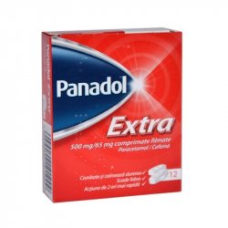 PANADOL EXTRA 500MG/65MG X 12CPR FILMATE image