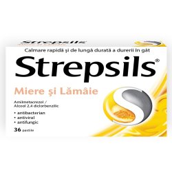 STREPSILS MIERE SI LAMAIE 36PASTILE image