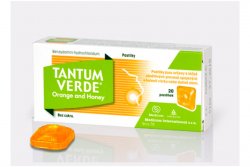 TANTUM VERDE CU GUST DE PORTOCALA SI MIERE 20PASTILE image