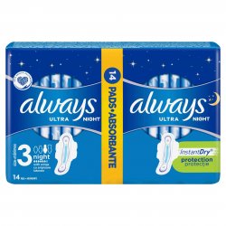 ALWAYS ULTRA NIGHT DUO PACK ABSORBANTE 14BUC image