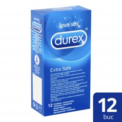 DUREX EXTRA SAFE PREZERVATIV 12BUC image