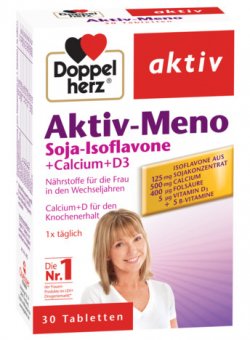 DOPPELHERZ AKTIV MENO SOIA-ISOFLAVONE + CALCIU + VITAMINA D3 30TBL image