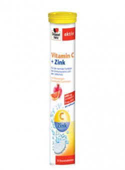 DOPPELHERZ AKTIV VITAMINA C + ZINC 15CPR EFERVESCENTE image