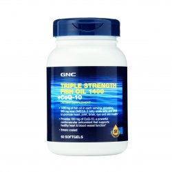 GNC TRIPLE STRENGTH FISH OIL + COENZIMA Q10 60CPS GELATINOASE image