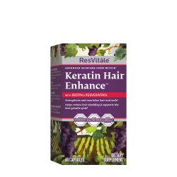 GNC RESVITALE KERATIN HAIR ENHANCE 60CPS image