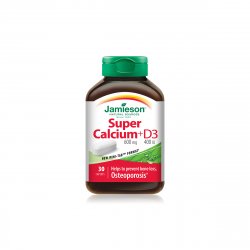 JAMIESON 7568 SUPER CALCIU 650MG + VITAMINA D3 400UI X 30CPS image