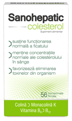 ZDROVIT SANOHEPATIC COLESTEROL 56CPR FILMATE image