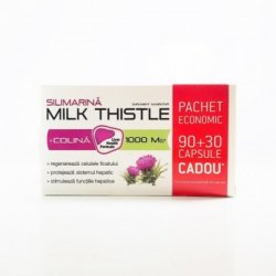 ZDROVIT SILIMARINA MILK THISTLE + COLINA 90CPS + 30CPS CADOU image