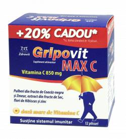 ZDROVIT GRIPOVIT MAX C 10PLICURI + 2PLICURI GRATIS 20%CADOU image
