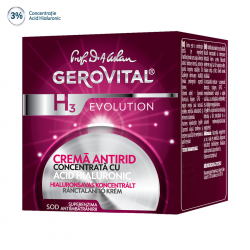 GEROVITAL H3 EVOLUTION CREMA ANTIRID CONCENTRATA CU ACID HIALURONIC 50ML image