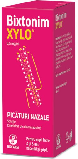 BIXTONIM XYLO 0.5MG/ML PICATURI NAZALE 10ML image