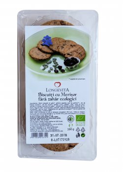 LONGEVITA BISCUITI ECO CU MERISOR FARA ZAHAR 160G image