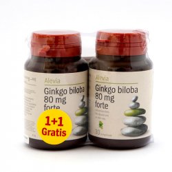 ALEVIA GINKANA GINKGO BILOBA 80MG X 30CPR 1+1 GRATIS image