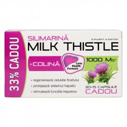 ZDROVIT SILIMARINA MILK THISTLE + COLINA 30CPS + 33% CADOU image