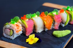 Rainbow Sushi Roll image
