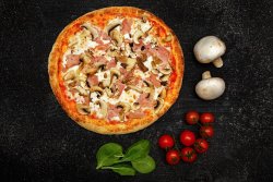 Pizza Prosciutto e funghi image